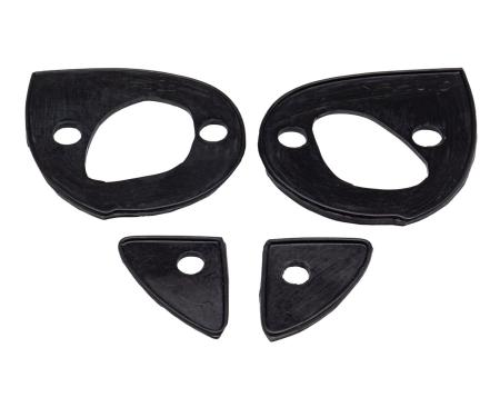 Metro Moulded Parts 1952-1955 Lincoln Door Handle Pads. 3" Long & 1-1/2" Long. Set r&l MP 821-Y