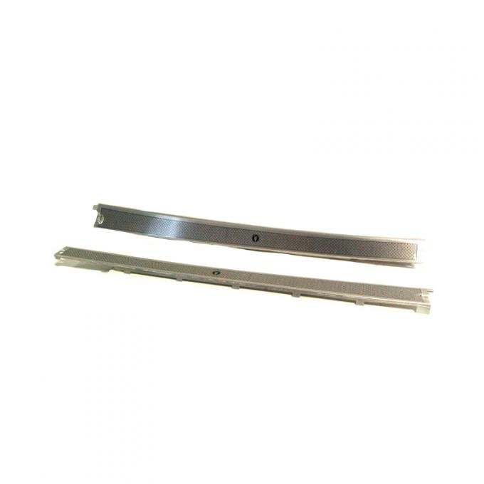 Dennis Carpenter Door Scuff Plates - Roadster, Cabriolet - Pair - 1937 Ford Car   78-7113250-PR