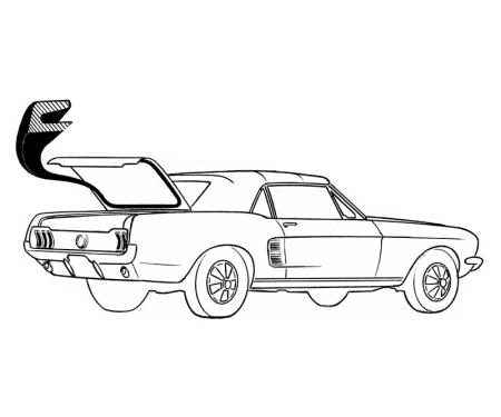 Daniel Carpenter 1965-70 Coupe & Convertible Trunk w/s C5ZZ-6543720