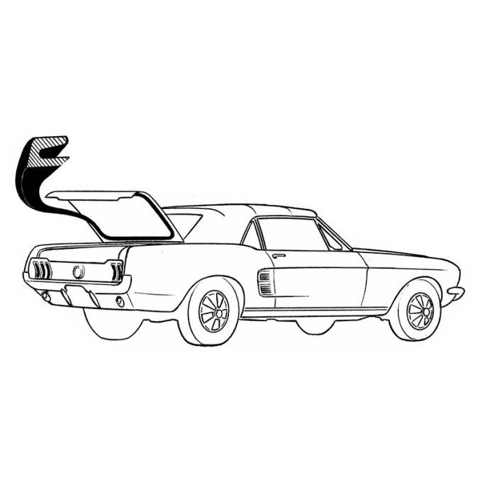 Daniel Carpenter 1965-70 Coupe & Convertible Trunk w/s C5ZZ-6543720