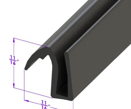 Metro Moulded Parts Glass Setting Seal for Lower Side Window LP 102-A