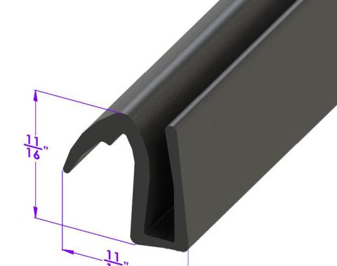 Metro Moulded Parts Glass Setting Seal for Lower Side Window LP 102-A