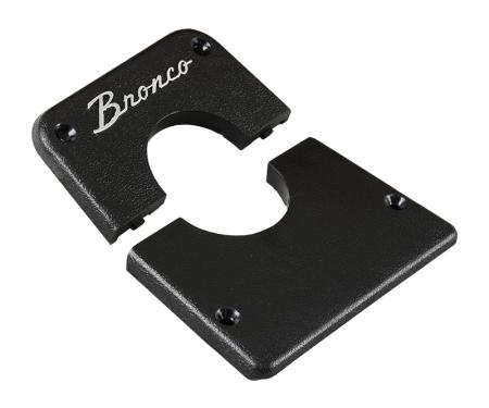 Dennis Carpenter Steering Column Cover - ABS Plastic - with Bronco Script - 1967-77 Ford Bronco C8TZ-9601698-S