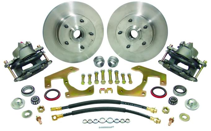 Classic Performance Front Disc Brake Kit for OEM Drum Brake Spindles for 1948-1956 Ford 1/2 Ton Truck, 5x4.75, 11" Rotors 4856WBK-4.75