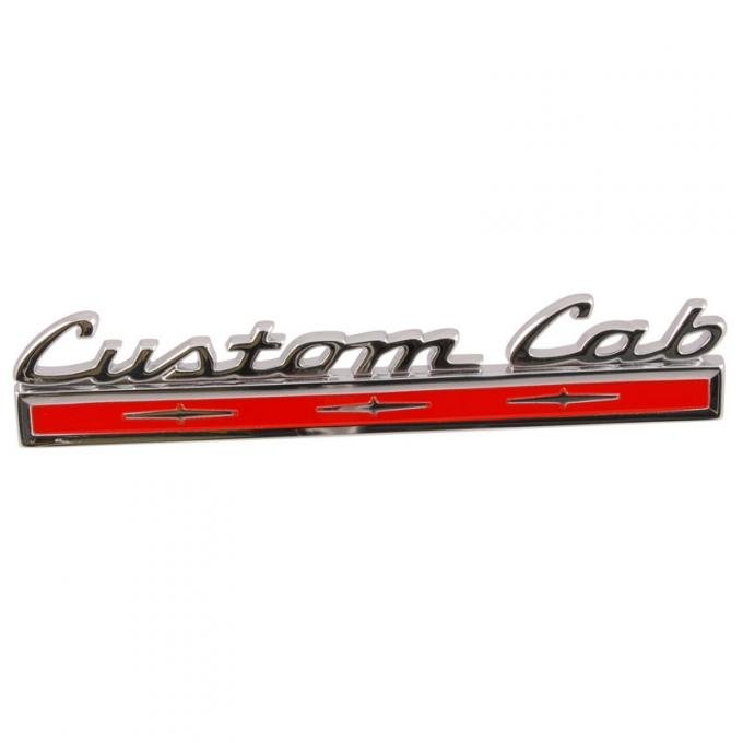 Dennis Carpenter Back Panel Side Name Plate - Custom Cab - 1967 Ford Truck     C7TZ-8140683-A