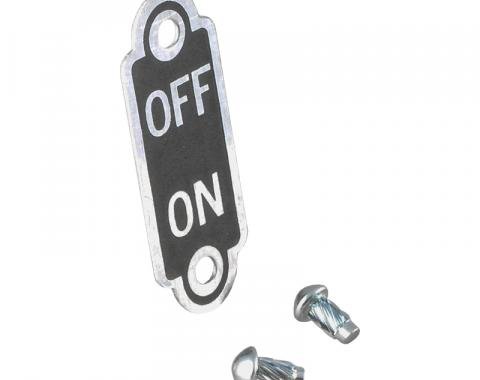 Dennis Carpenter Ignition Lock Switch Plate - 1933-34 Ford Car   40-3728