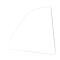 AMD Quarter Glass, Clear, LH or RH, 63-64 Galaxie Convertible 795-8961-C