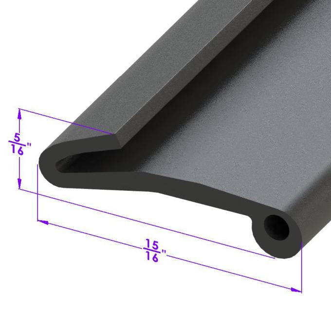 Metro Moulded Parts 1964-1966 Ford Thunderbird Fender Skirt Seal. Sold by the Foot LP 111-E