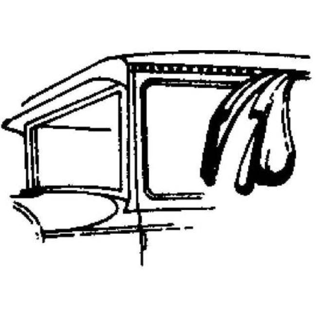 Steel Rain Gutter 136" Long Straight A-47301-AA