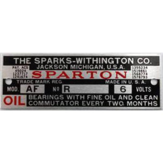 Sparton Horn Plate A-13802