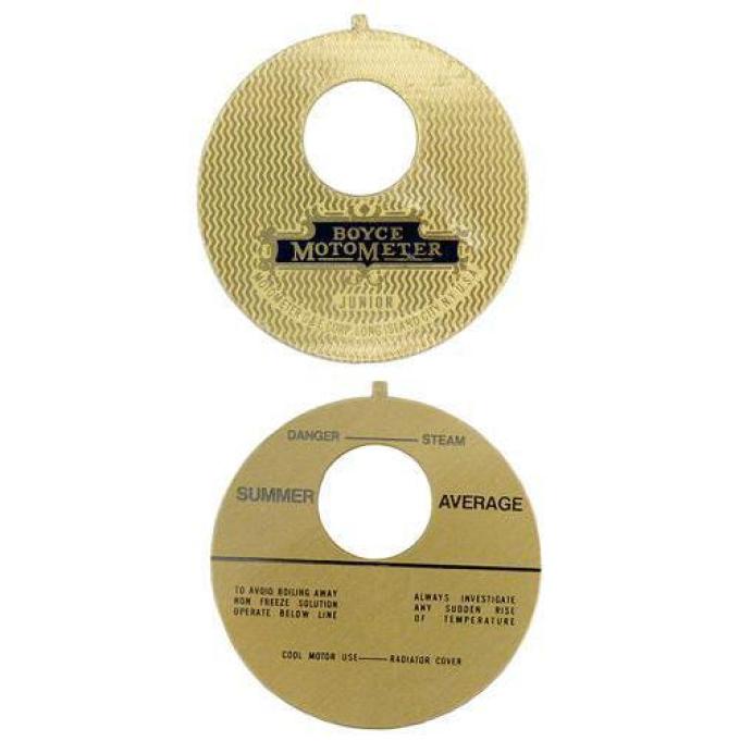 Boyce Moto Meter Face Plate Set A-18354-J