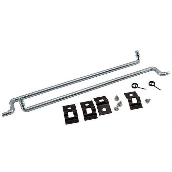 Door Latch Rods/Mounting Plates Coupe A-702401-A