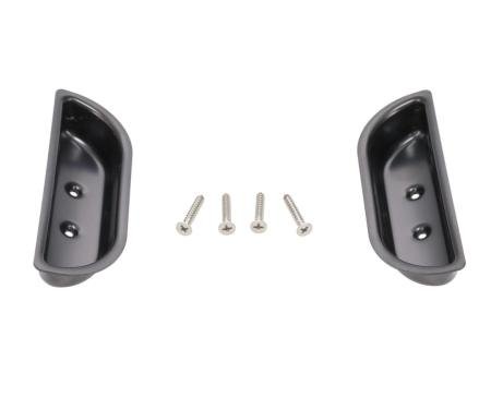 AMD Door Armrest Finger Cup &ndash; Metal &ndash; Pair &ndash; 73-79 Ford Trucks 78-79 Bronco 529-4573-1S
