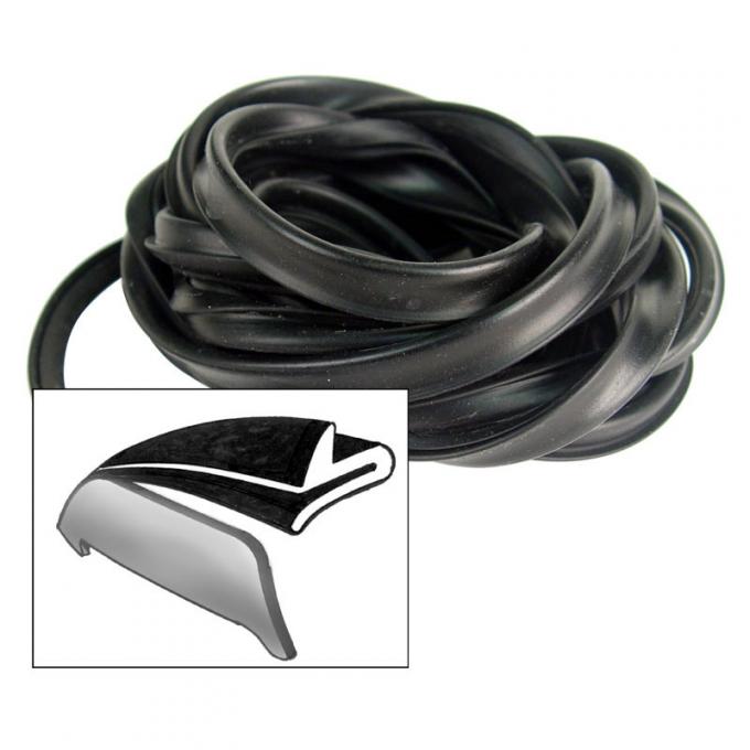 Dennis Carpenter Fender Skirt Rubber - 1940-51 Ford Car   01A-18990