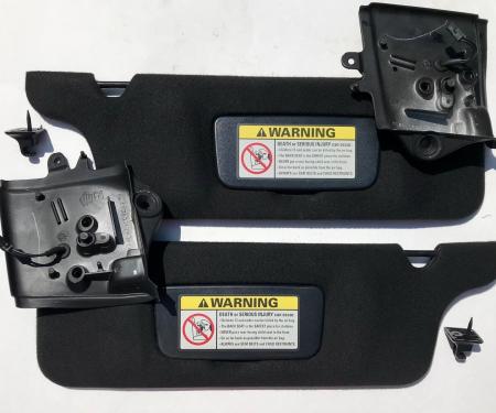 Ford Mustang Sun Visors, Dark Charcoal, Convertible, USED 1994-2004