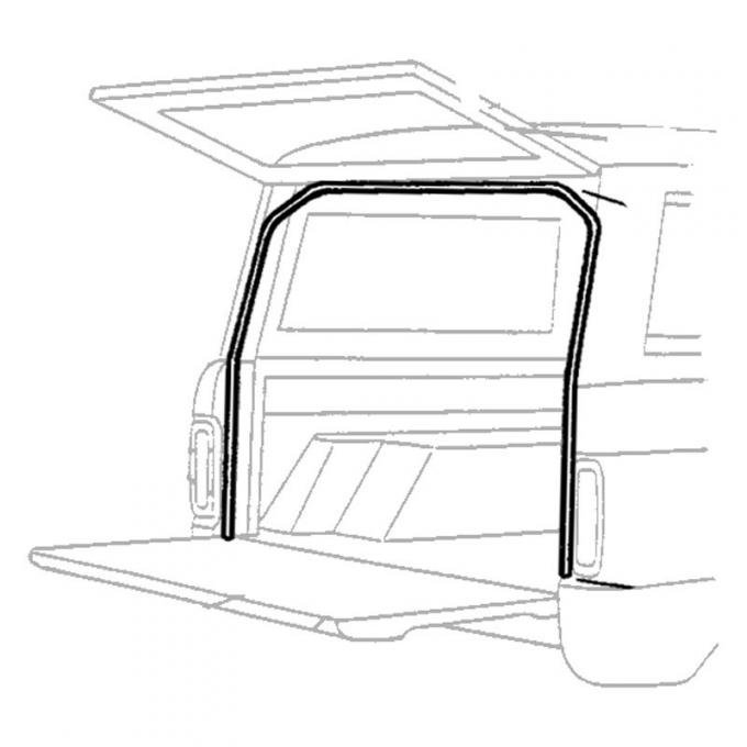 Dennis Carpenter Liftgate Upper, Side & Tailgate Side Seal - 1969-77 Ford Bronco C8TZ-9841626-A