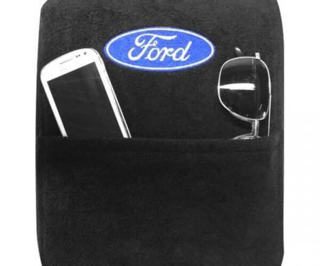 Seat Armour Ford F-150 2015-2018, Bucket Seats Only,  Konsole Cover™ with Pocket, Black, KAF150B15-18