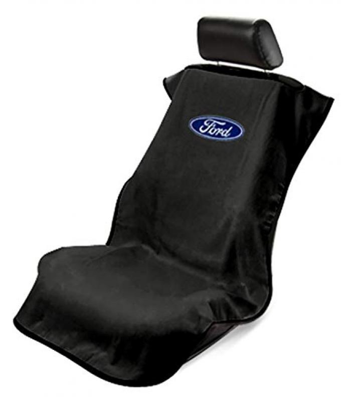 Seat Armour Ford Seat Towel, Black with Logo SA100FORB