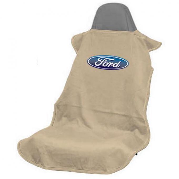 Seat Armour Ford Seat Towel, Tan with Logo SA100FORT