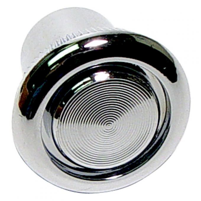 Dennis Carpenter Radio Knob - Plastic - Chrome - 1973-78 Ford Car   D3AZ-18817-A