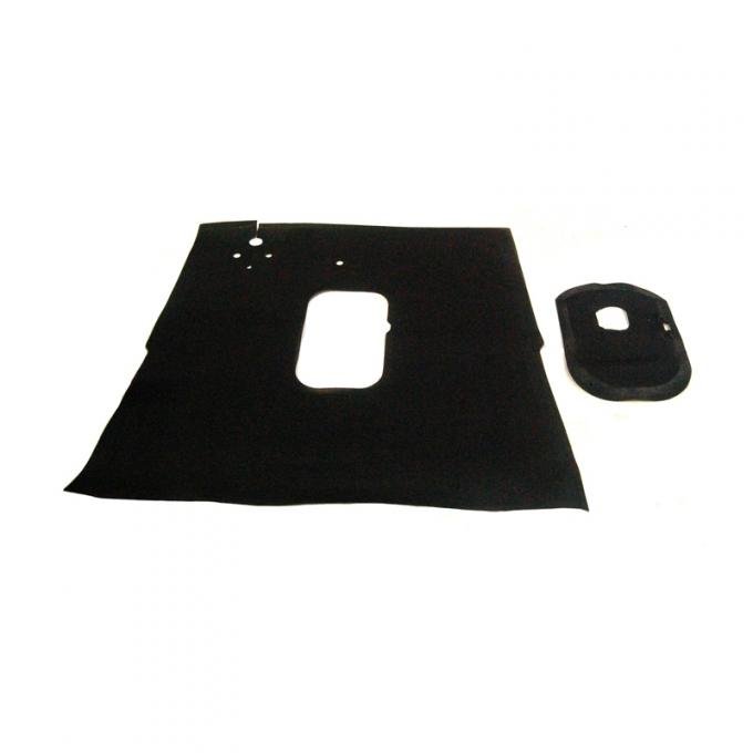 Dennis Carpenter Floor Mat - Rubber- Black - 1933-34 Ford Car   4003-7013000-B