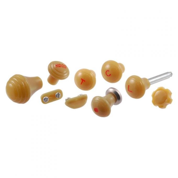 Dennis Carpenter Dash Knob Set - Butterscotch - 1942 Ford Car   21A-9270-B