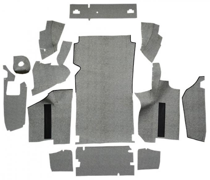 ACC 1964-1966 Ford Thunderbird Trunk Mat Convertible with Boards Burtex