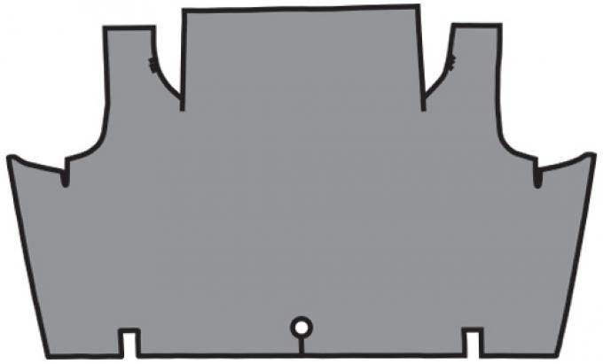 ACC 1970-1971 Ford Torino Trunk Mat 2DR Hardtop/Convertible w/Gas Filler Cut TM Vinyl