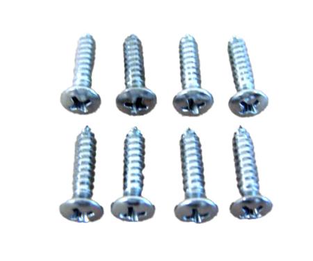 Redline Restomotive® 1956-1957 Ford Thunderbird 8 Piece Porthole Rings To Hard Top Hardware Kit