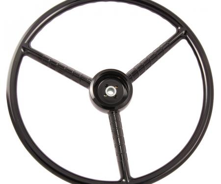 Dennis Carpenter Steering Wheel - Black - 1956-60 Ford Truck B6C-3600-B