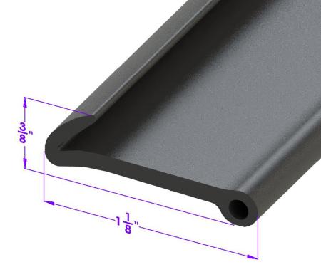 Metro Moulded Parts 1961-1963 Ford Thunderbird Fender Skirt Seal. Sold by the Foot LP 111-K