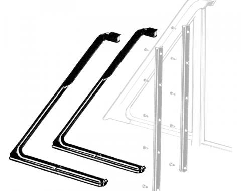 Dennis Carpenter Vent Window Rubber Seals - All (except Hardtop & Convertible) - Premium Line - 1960-65 Ford & Mercury Car C0DB-6421448-PR