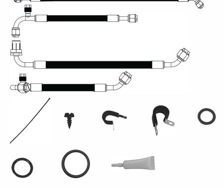 Vintage Air 1973-79 Ford F-Series/1978-79 Bronco SureFit&trade; Reduced Barrier Standard Hose Kit 511167