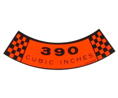 Dennis Carpenter Decal - Air Cleaner - 390-2V - 1968-69 Ford Truck, 1961-69 Ford Car   DF-53