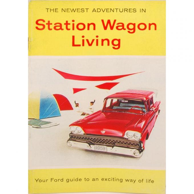 Dennis Carpenter Station Wagon Living Sales Brochure - 1959 Ford Car CA-5930-5