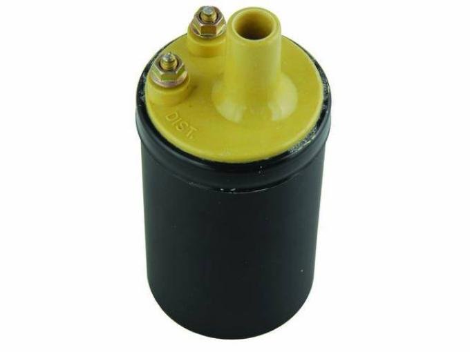 Scott Drake 1964-1973 Ford Mustang 1964-73 Ignition Coil, YELLOW TOP B6A-12029-B