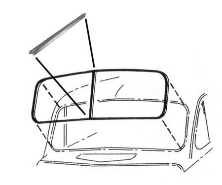 Dennis Carpenter Windshield Division Bar - 1941-48 Ford Car 11A-7003078