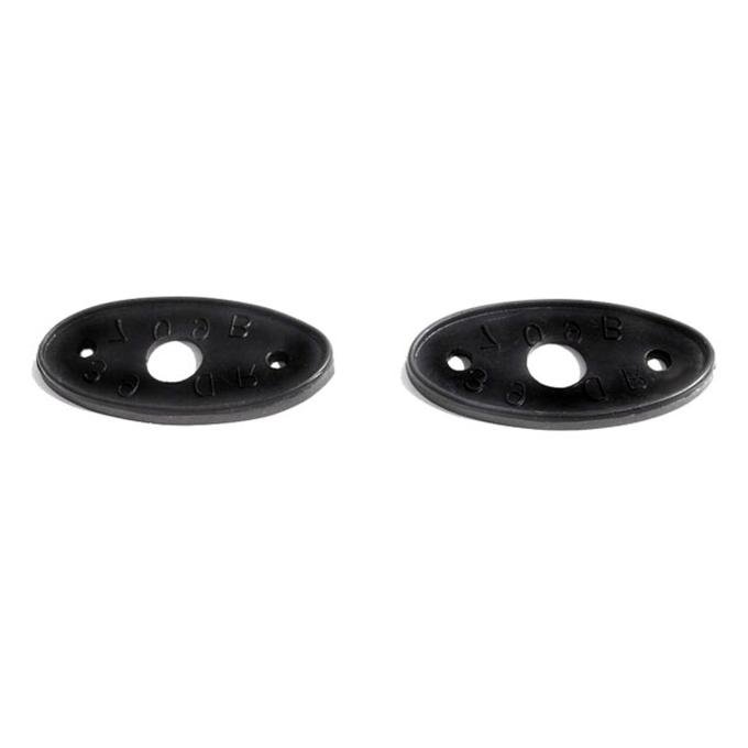 Metro Moulded Parts 1939 Ford Door Handle Pads. 1-1/4" Wide X 2-3/8" Long. Pair MP 709-B