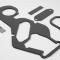 Detroit Muscle Technologies Ford 65-68 Galaxie Custom NON AC Heater Box Restoration Rebuild Seal Gasket Kit FORD-GAL6568HB01