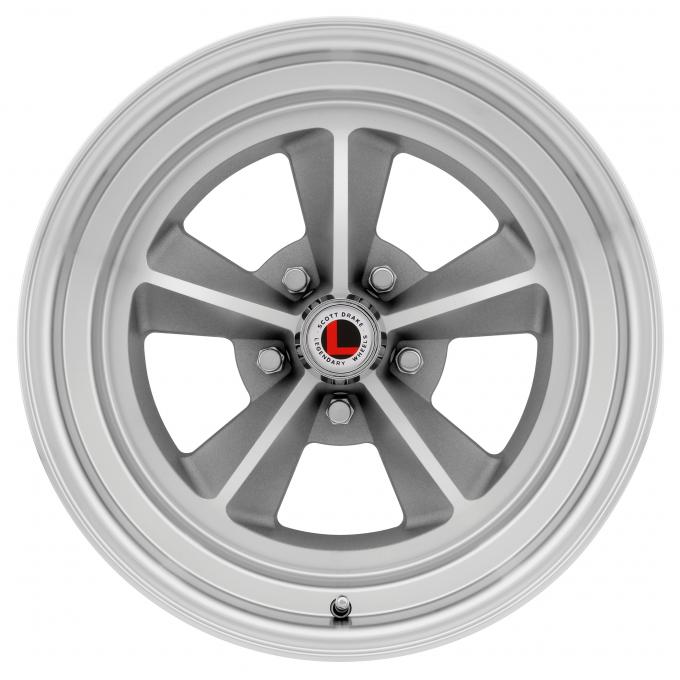 Legendary Wheels 1964-1973 Ford Mustang 17 X 8 Legendary GT9 Alloy Wheel, 5 on 4.5 BP, 4.75 BS, Natural LW69-70854C