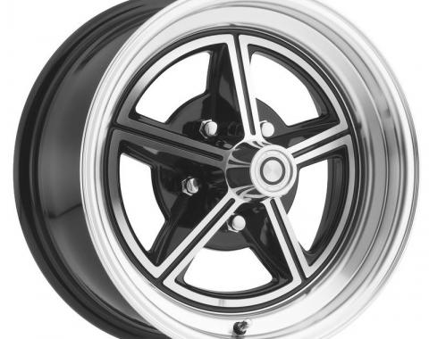 Legendary Wheels 1964-1973 Ford Mustang 15 X 7 Magstar II Alloy Wheel, 5 on 4.5 BP, 4.25 BS, Gloss Black / Machined LW30-50754A