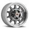 Legendary Wheels GT7, 17 X 7 In., 5 X 4.5, 4.25 BS, Machined/Clear Coat LW10-70754C