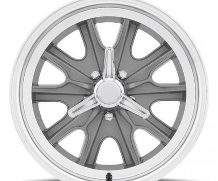 Legendary Wheels HB45, 15 X 7 In., 5 X 4.5, 4.25 BS, Charcoal/Machined LW90-50754B