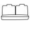 Covercraft 1989-1992 Ford Probe Precision Fit Endura Second Row Seat Covers GTF270ENSC