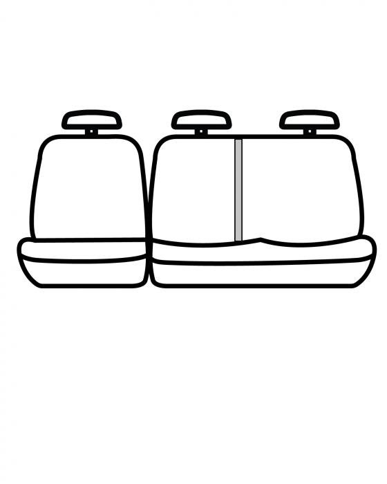 Covercraft SeatSaver Custom Seat Cover, Polycotton Misty Grey SS7499PCCT  Blue Oval Classics