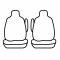Covercraft 1989-1991 Ford Bronco Precision Fit Leatherette Front Row Seat Covers GTF117LTLG