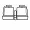 Covercraft 2004-2008 Ford F-150 Precision Fit Endura Front Row Seat Covers GTF384ENBK