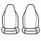 Covercraft 2001 Ford Escape Precision Fit Leatherette Front Row Seat Covers GTF617LTBK