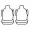 Covercraft Precision Fit Leatherette Front Row Seat Covers GTF85LTBK