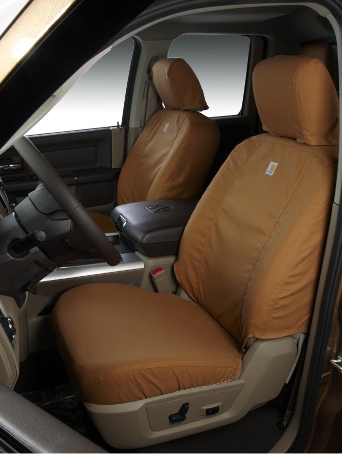 Covercraft 2019-2020 Ford F-150 Carhartt SeatSaver Custom Seat Cover, Brown SSC8490CABN